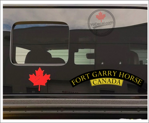 'Fort Garry Horse WWII Shoulder Flash' Premium Vinyl Decal / Sticker