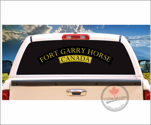 'Fort Garry Horse WWII Shoulder Flash' Premium Vinyl Decal / Sticker