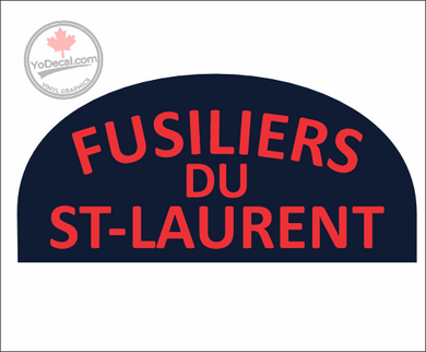 Les Fusiliers du Saint-Laurent WWII Shoulder Flash Vinyl Decal / Sticker