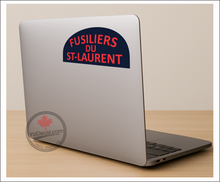 Les Fusiliers du Saint-Laurent WWII Shoulder Flash Vinyl Decal / Sticker