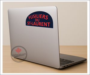 Les Fusiliers du Saint-Laurent WWII Shoulder Flash Vinyl Decal / Sticker