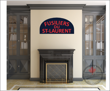 Les Fusiliers du Saint-Laurent WWII Shoulder Flash Vinyl Decal / Sticker