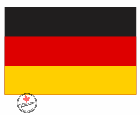 German Luftwaffe Modern Fin Flash Premium Vinyl Decal Sticker