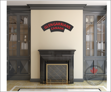 'Glengarrians Canada' WWII Shoulder Flash' Premium Vinyl Decal / Sticker
