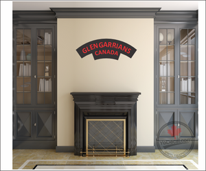 'Glengarrians Canada' WWII Shoulder Flash' Premium Vinyl Decal / Sticker