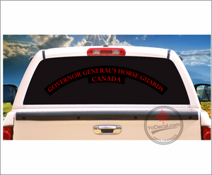 'Governor General's Horse Guards WWII Shoulder Flash' Premium Vinyl Decal / Sticker