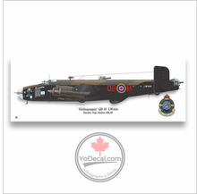 Custom RCAF Handley Page Halifax Bomber Print