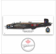 Custom RCAF Handley Page Halifax Bomber Print