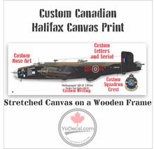Custom RCAF Handley Page Halifax Bomber Print