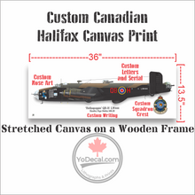 Custom RCAF Handley Page Halifax Bomber Print