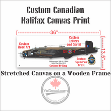 Custom RCAF Handley Page Halifax Bomber Print