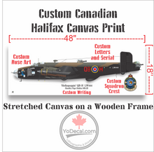 Custom RCAF Handley Page Halifax Bomber Print