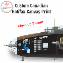 Custom RCAF Handley Page Halifax Bomber Print