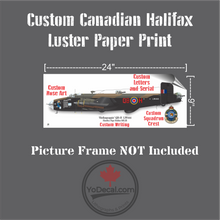 Custom RCAF Handley Page Halifax Bomber Print
