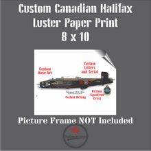 Custom RCAF Handley Page Halifax Bomber Print