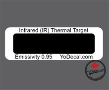 Infrared (IR) Thermal Imaging 0.95 Emissivity Targets Rectangle