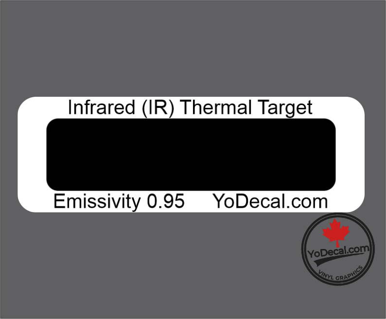Infrared (IR) Thermal Imaging 0.95 Emissivity Targets Rectangle ...
