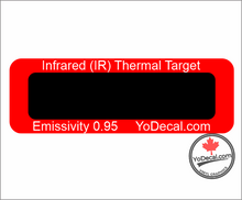 Infrared (IR) Thermal Imaging 0.95 Emissivity Targets Rectangle