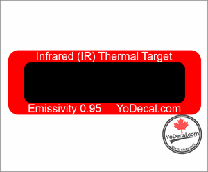 Infrared (IR) Thermal Imaging 0.95 Emissivity Targets Rectangle