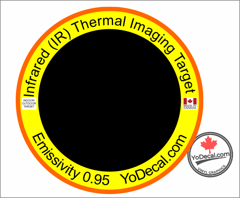 Infrared (IR) Thermal Imaging 0.95 Emissivity Targets – YoDecal.com