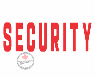 SECURITY Vehicle Decal