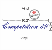'J-G Fournier Competition 89' Premium Vinyl Decal / Iron On