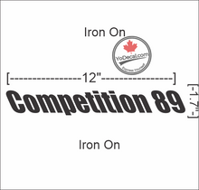 'J-G Fournier Competition 89' Premium Vinyl Decal / Iron On