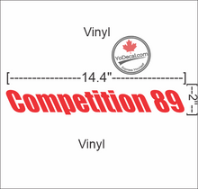 'J-G Fournier Competition 89' Premium Vinyl Decal / Iron On