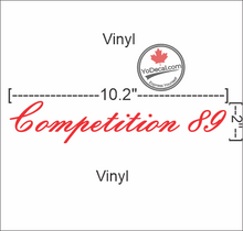 'J-G Fournier Competition 89' Premium Vinyl Decal / Iron On