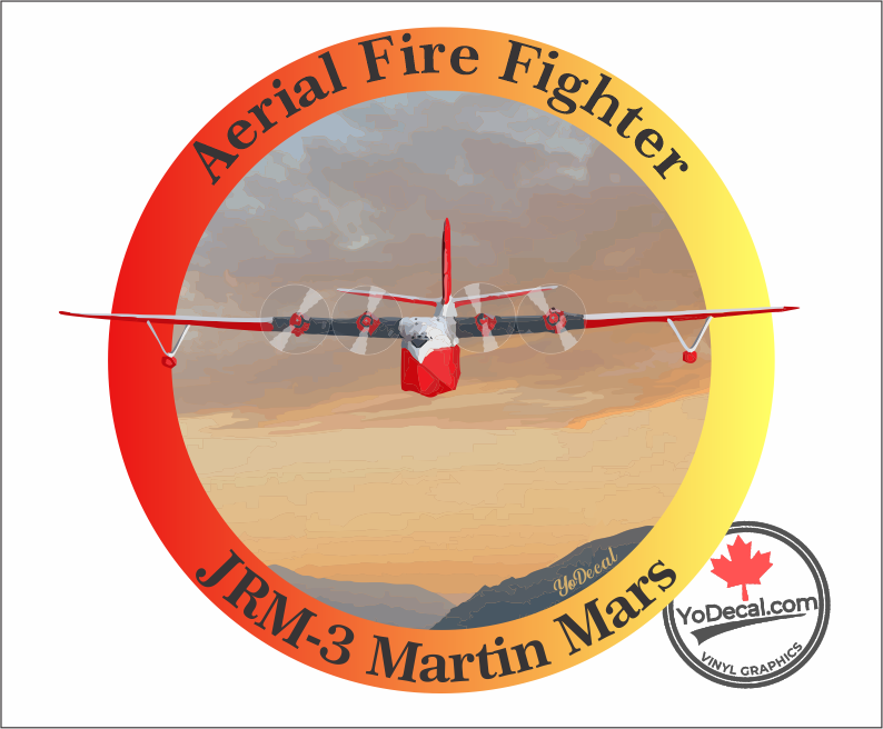 'JRM-3 Martin Mars Water Bomber Full Colour' Premium Vinyl Decal