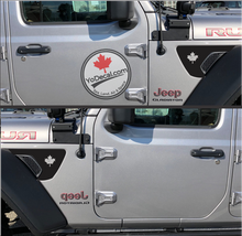 'Distressed Maple Leaf- Jeep JL/JT Fenders (Pair)' Vinyl Decal