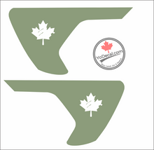 'Distressed Maple Leaf- Jeep JL/JT Fenders (Pair)' Vinyl Decal