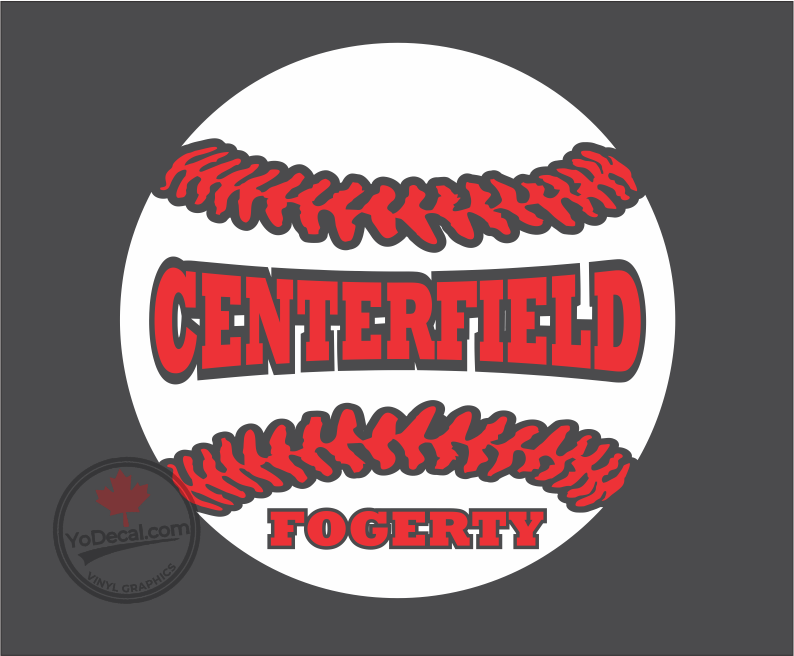 'Centerfield Fogerty' Premium Vinyl Decal / Sticker