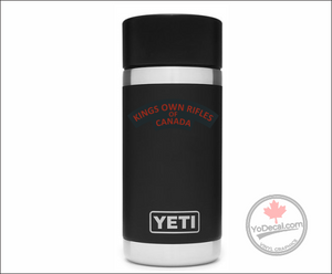'King's Own Rifles of Canada' WWII Shoulder Flash' Premium Vinyl Decal / Sticker