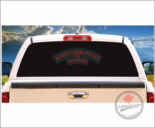'King's Own Rifles of Canada' WWII Shoulder Flash' Premium Vinyl Decal / Sticker