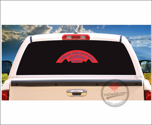 'Lanark & Renfrew Scottish Regiment WWII Shoulder Flash' Premium Vinyl Decal / Sticker