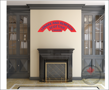 'Lanark & Renfrew Scottish Regiment WWII Shoulder Flash' Premium Vinyl Decal / Sticker