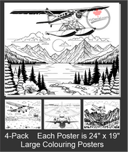 'Aviation 4-Pack Large Colouring Posters No.1'