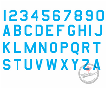 Letters Numbers Air Force Font RC Aircraft Decal Set