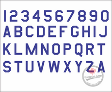 Letters Numbers Air Force Font RC Aircraft Decal Set