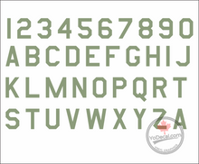 Letters Numbers Air Force Font RC Aircraft Decal Set
