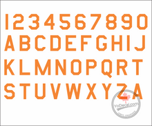 Letters Numbers Air Force Font RC Aircraft Decal Set