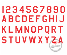 Letters Numbers Air Force Font RC Aircraft Decal Set