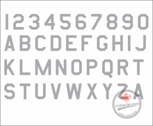 Letters Numbers Air Force Font RC Aircraft Decal Set