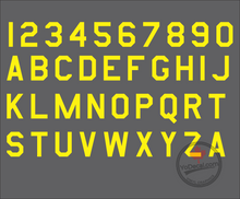 Letters Numbers Air Force Font RC Aircraft Decal Set