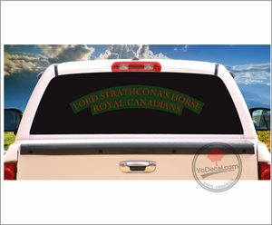 'Lord Strathcona's Horse (LdSH) Royal Canadians WWII Shoulder Flash' Premium Vinyl Decal / Sticker