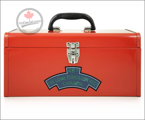 'Loyal Edmonton Regiment 49th' WWII Shoulder Flash Premium Vinyl Decal / Sticker