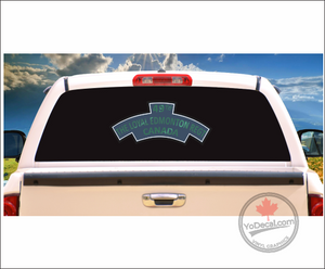 'Loyal Edmonton Regiment 49th' WWII Shoulder Flash Premium Vinyl Decal / Sticker