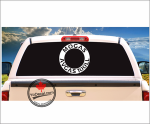 'MOGAS AVGAS 100LL Ring' Premium Vinyl Decal / Sticker