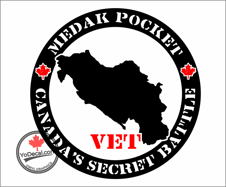 'Medak Pocket Canada's Secret Battle' Premium Vinyl Decal / Sticker ...